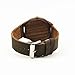 WIOR Walnut Wood Watches for Men Brown Leather Strap Wristwatches Genuine Leather Band with Gift Box