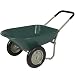 Best Choice Products Dual-Wheel Home Utility Yard Wheelbarrow Garden Cart w/Built-in Stand for Lawn, Gardening, Grass, Soil, Bricks, and Construction, Green primary