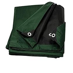 Tarp Cover 10X20 Green/Black 2-Pack Heavy Duty