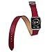V-Moro for Apple Watch Band 42mm M/L Double Tour Leather Band iWatch Band Bracelet for Apple Watch Series 3 Series 2 Series 1, Sport, Hermes, Nike+, Edition (Double Tour Maroon 42mm)