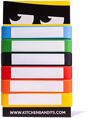 Dishwasher-Proof ✩ 6-pack Squeeze Bottle Labels ✩ Writable Custom Color (Mix Color)