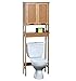 EVIDECO 9904195 Mahe Free Standing Over The Toilet Space Saver Cabinet Bamboo
