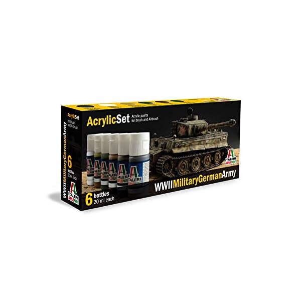 Italeri 433AP 510000433 - Acryl Set WWII Military German Army, Weiß