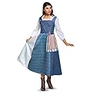 Disguise Women's Plus Size Belle Village Dress Deluxe Adult Costume, Multi, X-Large