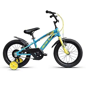 VECTOR 91 Single Speed Kids Cycle (16T, Blue & Yellow, 4 to 6 Years)