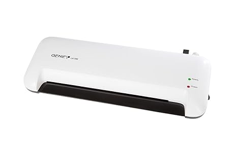 Genie LA 300 Laminiergerät inkl. Laminerfolien (geeignet bis DIN A4, für Heißlamination) weiß