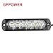 gppower Universal Super Thin 6-LED White 19-Flashing Mode Car Truck Warning Caution Emergency Construction Strobe Light Bar (1PC White)