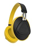 Bluedio TM Bluetooth Headphones Over Ear, Voice Control Hi-Fi Stereo Wireless Headset with Mic Supports Amazon Web Services (AWS) for Travel Work Cellphone, Yellow