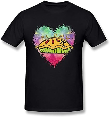TWOOREIQ Happy PI Day Heart Men's ComfortSoft Short-Sleeve T-Shirt XXL
