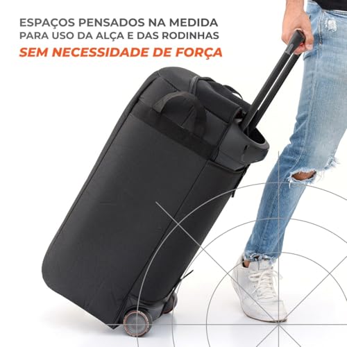 Capa Bolsa Case Triboshop Compatível com Jbl Partybox Stage 320 Espumada Proteção e Transporte Seguros Anti Impacto Alças Reforçadas