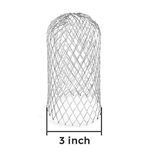 Gutter Guards Expand Aluminum Downspout Protectors for Stopping Blockage Leaves Debris (4 Packs, 3 Inch)