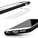 iPhone 8 Case, iPhone 7 Case, 4.7-Inch, Shock-Absorption Bumper Cover, Clear Protective Case Hard Plastic Shell & Soft TPU Bumper Cover, Anti-Scratch Clear Back & Slim Fit - Black