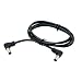 CY 60cm DC Power 5.5 x 2.1mm / 2.5mm Male to 5.5 2.1/2.5mm Male Plug Cable Right Angled 90 Degree primary