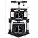 BEWISHOME Multi-Level Cat Tree, Cat Tower Cat Condo Furniture (Smoky Grey, Large Condos)