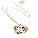 Dearest Mine Gold-tone Secret Message Ball Locket Necklace