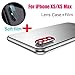 Sonmer Metal Rear Camera Lens Case Cover +Film For iPhone XS/XS Max (Red)