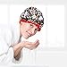 Shower Caps, Alimu 4 Pack Women Bath Caps Waterproof Double Layer Print Shower Hat Long Hair Perfect for Women