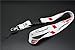 JDM TRD Racing Drift White Lanyard Neck Cell Phone KeyChain Strap Quick Release
