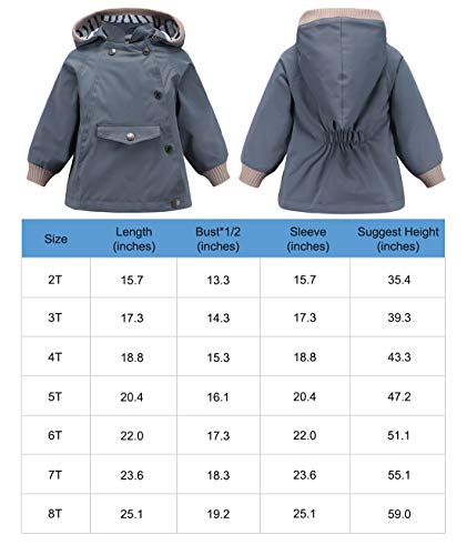 image for ACESTAR 100% Waterproof Rain Jacket Coat, Windproof Spring Fall Jacket