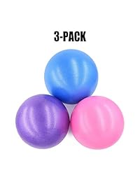 XIECCX - Pelota de ejercicios de yoga para pilates, pequeña, 9.0 in, para entrenamiento de equilibrio de estabilidad, terapia física, mejora el equilibrio de pajita inflable (en casa gimnasio oficina)