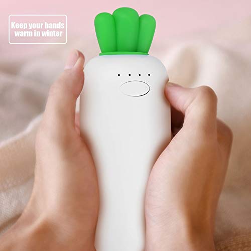 Reusable Hand Warmers - Portable Cute Carrot Hand Heater USB Power Banks Charger, Hand-Heating for Winter (Style : Turnip)