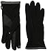 Isotoner Women's Smartouch Stretch Ottoman Glove, Black/Grey, One Size