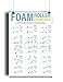 Fitwirr Foam Roller Exercise Poster Now Laminated - Foam Rolling Chart Shows How to Foam Roll Specific Muscles to Release Trigger Point - Foam Roller Amazon - Flexibility Made in USA 24