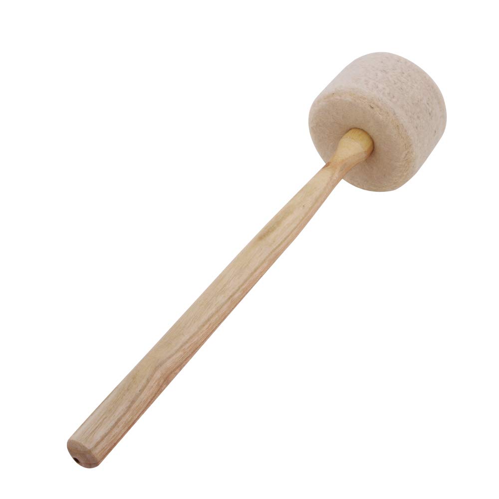 Felt Striker, Size 2, Mallet for Singing Bowls, Approx. 30 x 5 cm, diam. 5.5 cm