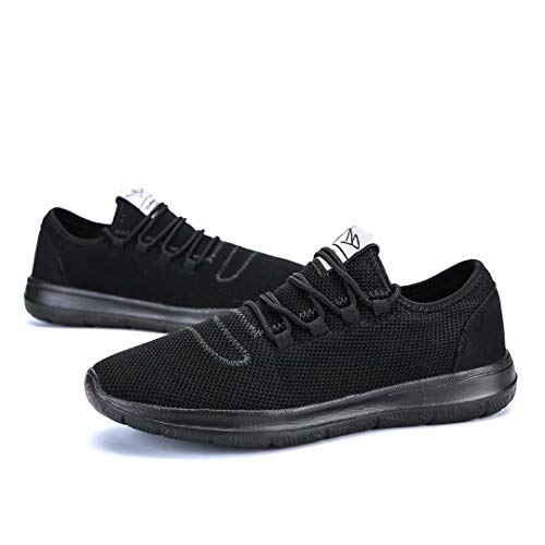 Srenket Mens Casual Athletic Sneakers Comfortable Running Shoes Light Tennis Zapatos Footwear for Men Walking Workout All/Black44