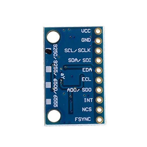 Anmbest 2PCS GY-9250 MPU9250 9-Axis 9 DOF Accelerometer, Gyroscope and Magnetometer Sensor Module 16 Bit AD Converter Data Output IIC I2C SPI