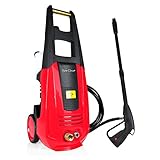 SereneLife Pressure Washer - Electric Outdoor Power Washer with High-Pressure Nozzle Wand