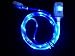 GKG 2 PECES of iPhone 6,iPhone Plus iPhone 5 LED Charger, Light Up Charging Cable Luminescent Visible Current Smart Charger & Sync Cable for Apple iPhone 6,iPhone 6S iPhone 5 5S 5C iOS7 (Blue)