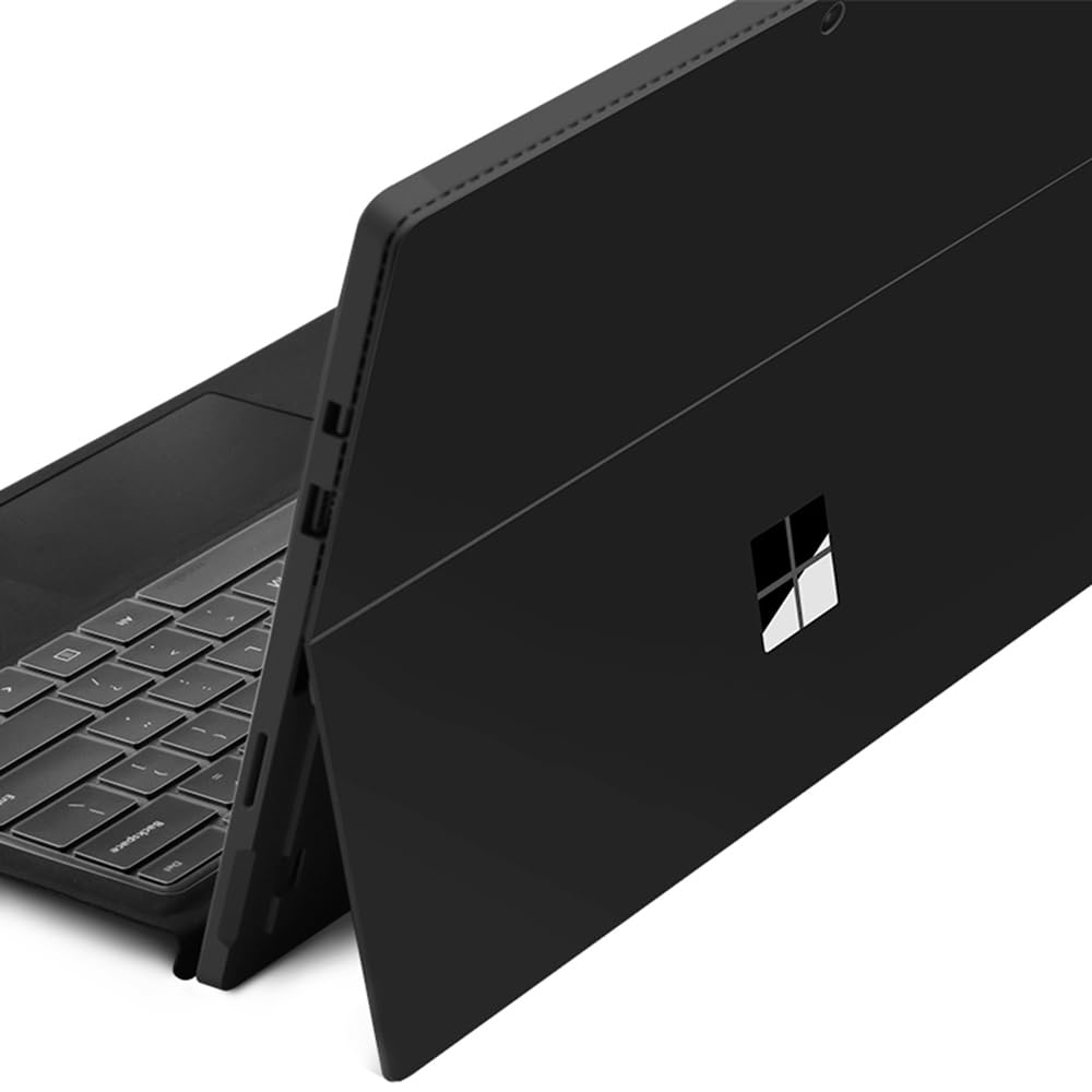 DolDer Microsoft Surface Pro 6/5/4 Skin Chrome Soft Silver Design Film Sticker for Surface Pro 6/5/4 Disposable Black