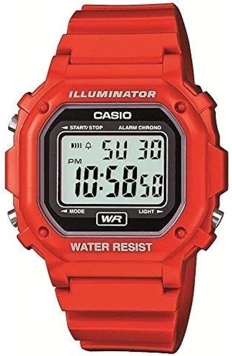 Amazon Co Jp P Casio Casio F F 108whc 1bef A F108whc 1 A A Standard Digital Red Unisex Watch Parallel Import Goods Wrist Watches