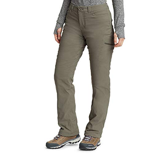 Eddie Bauer Women's Rainier Lined Pants, Sprig, 6, Hiking Pants