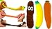 JA-RU Squishy Poop, Carrot & Stretchy Banana Fidget Toy (3 Squishies) Slow Rising Sand Filled Stress Toy. Funny Gag Gifts for Kids. Fidget Squeeze Toy. Banana Party Favors. 6448-3340-3342p