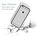 iPhone 6 Plus Case, KEWEK Aluminum Metal Bumper Frame (No Signal Reduce) with Shock Absorbing Flexible TPU Inner Dual Layer for iPhone 6s Plus, Gray