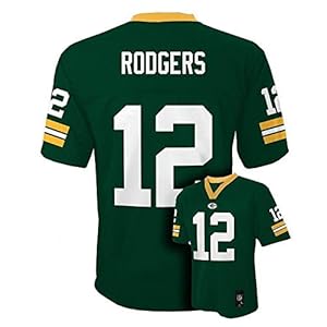 Aaron Rodgers Green Bay Packers Green NFL Youth 2013 Season Mid-tier Jersey (Medium 10/12) 417YFdCAC L