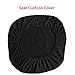 Trycooling Polyester Spandex Universal Stretch Rotating Pure Color Chair Cover for Computer Office Desk (Black)