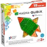 Magna-Qubix 19Piece Clear Colors Set – The Original, Award-Winning Magnetic 3D Building Shapes – Creativity &amp; Educational – STEM Approved