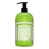 Dr. Bronner's - Organic Sugar Soap (Lemongrass, 24 Ounce) - Made with Organic Oils, Sugar and Shikakai Powder, 4-in-1 Uses: Hands, Body, Face and Hair, Cleanses, Moisturizes and Nourishes, Vegan