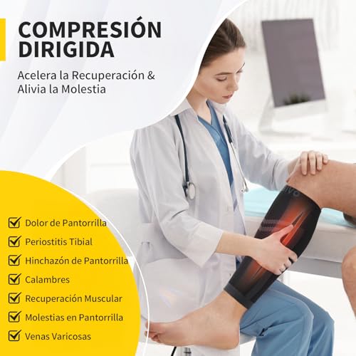 CAMBIVO Compression Socks Women Men x2, Calf Compression Socks, Compression Socks, Varicose Veins without Foot, for Sports, Running, Cycling, Circulation Tired Legs