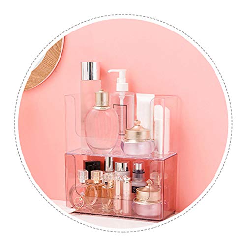 YJYdada Storage Box Rack Strong Vacuum Suction Cup Transparent Wall-Mounted for Bathroom