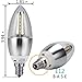B11 LED Light Bulbs-40W Equivalent Chandelier LED Light Bulbs, 5000K Daylight White, E12 Candelabra Base, Pack of 10