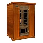 Crystal Sauna FWC200 2-Person Family Infrared Sauna in Red Cedar