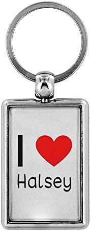 I Love Halsey Keychain Keyring: 1.25” x 3” Halsey Merchandise Shiny Metal Keychain Keyring For Fans Of Halsey!