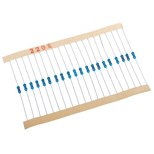 Longruner Metal Film Resistors Kit 1 ohm-10M ohm 1/4W 64 Values 1280PCS Resistors Assortment Kit Assorted Set Low Noise LK05 - Thumbnail 5
