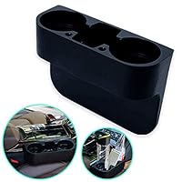 FineFun Center ConsoleOrganizer，UniversalFlexible Container/Cup Holder Console Container Center Storage Box Pocket, Interior Accessories, Car Seat Side Drop Caddy Catcher.