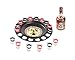 Ohuhu Shot Glass Roulette Drinking Game Set (2 Balls and 16 Glasses)