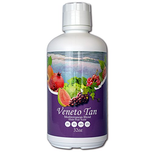 Veneto Violet Cool Base Mediterranean Blend, 32 oz of 12 %, (Dark Skin Types) DHA Sunless Airbrush Spray Tanning Solution